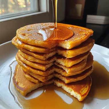 Pumpkin Cottage Cheese Pancakes