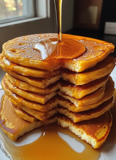 Pumpkin Cottage Cheese Pancakes