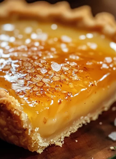 Salted Whiskey Honey Pie