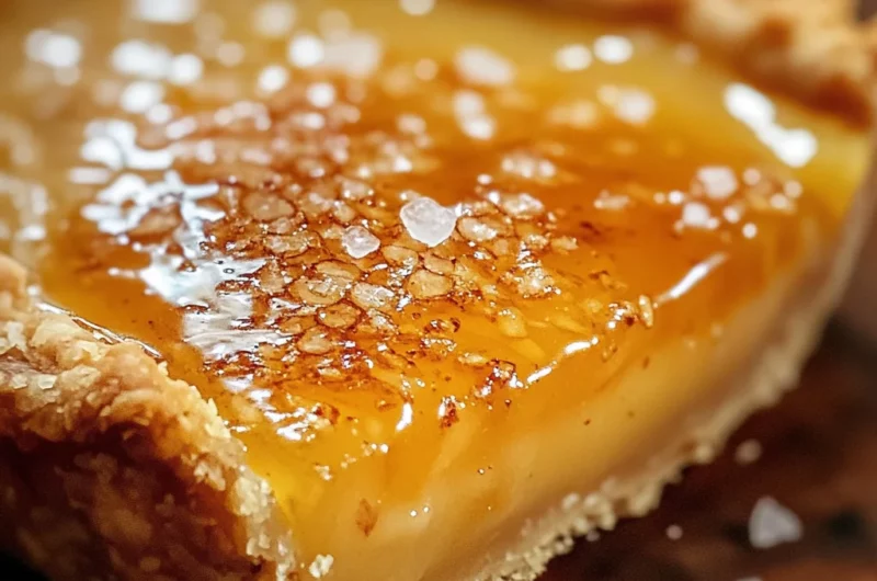 Salted Whiskey Honey Pie