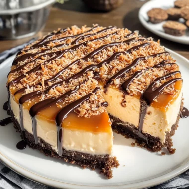 Samoa Cheesecake