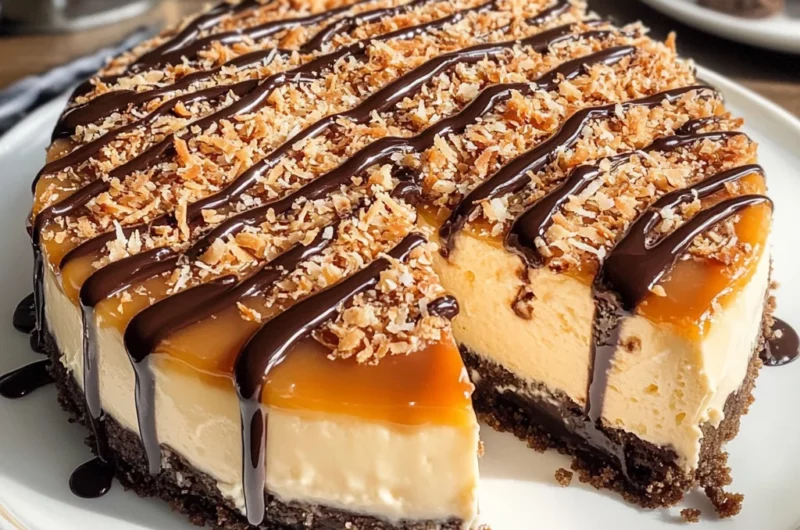 Samoa Cheesecake