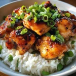 Sticky Bold Honey Buffalo Garlic Butter Chicken Rice