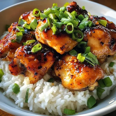 Sticky Bold Honey Buffalo Garlic Butter Chicken Rice