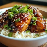 Sticky Honey Garlic Butter Chicken Rice
