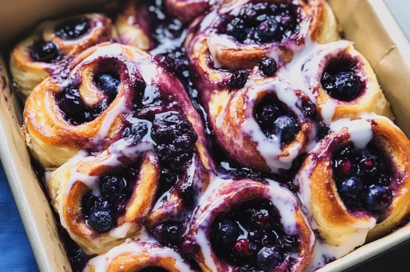 The Best Blueberry Cinnamon Rolls