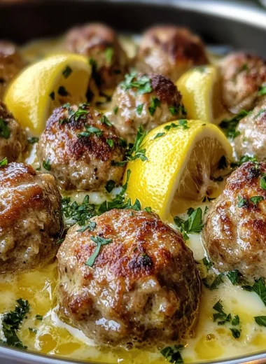 The Softest and Juiciest Greek Meatballs in Lemon Sauce