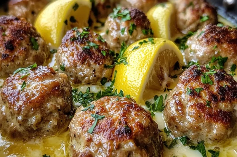 The Softest and Juiciest Greek Meatballs in Lemon Sauce